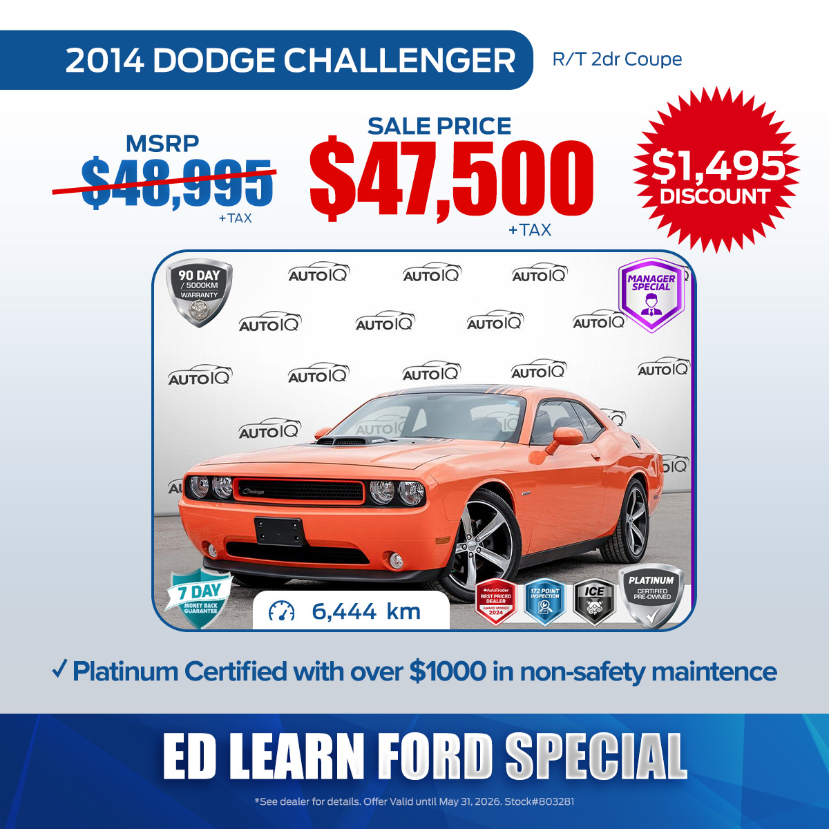 2014 Dodge Challenger 1200 1200